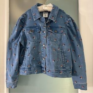 Minnie Mouse denim jacket.